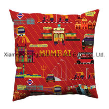 45X45cm Custom Digital Printing Cotton Canvas Square Cushion Pillow Cover